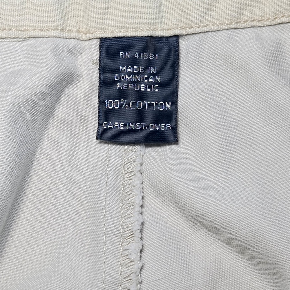 POLO RALPH LAUREN Andrew Short Mens 36 Khaki Pleated Chino Shorts Vintage Y2K - Picture 5 of 8